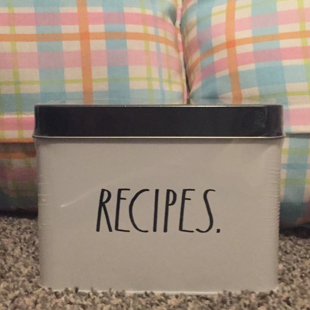 Rae Dunn Recipes Tin